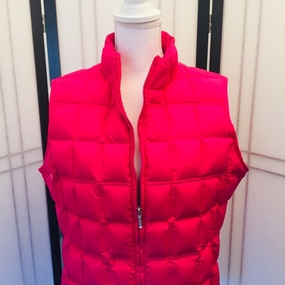 Pendleton Original Pink Down Puffer Vest Large - image 5